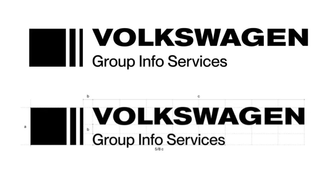 VWGIS AG primary logo and grid structure