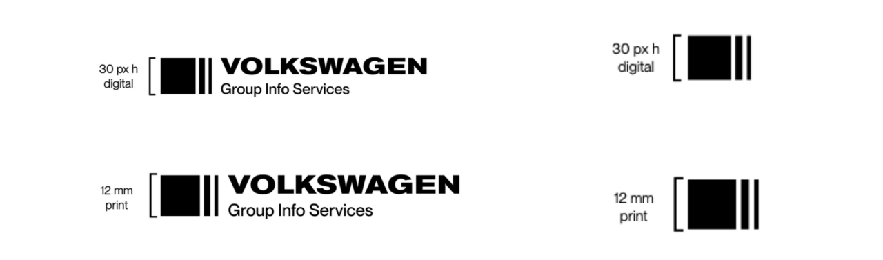 Minimum size of the VWGIS AG logo